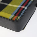 BURBERRY Nova Check Shoulder Bag Canvas Yellow Gold Auth BD2041-12