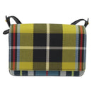 BURBERRY Nova Check Shoulder Bag Canvas Yellow Gold Auth BD2041-2