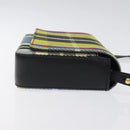 BURBERRY Nova Check Shoulder Bag Canvas Yellow Gold Auth BD2041-4