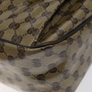 GUCCI GG Crystal Shoulder Bag Coated Canvas Outlet Brown Gold 293581 Auth BD2044-8