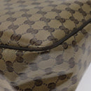 GUCCI GG Crystal Shoulder Bag Coated Canvas Outlet Brown Gold 293581 Auth BD2044-16