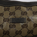 GUCCI GG Crystal Shoulder Bag Coated Canvas Outlet Brown Gold 293581 Auth BD2044-18