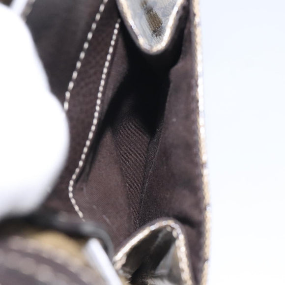 GUCCI GG Crystal Shoulder Bag Coated Canvas Outlet Brown Gold 293581 Auth BD2044