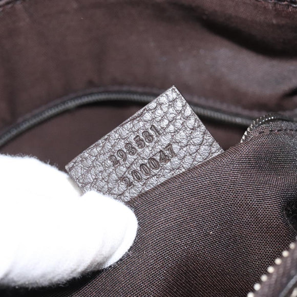 GUCCI GG Crystal Shoulder Bag Coated Canvas Outlet Brown Gold 293581 Auth BD2044