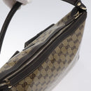 GUCCI GG Crystal Shoulder Bag Coated Canvas Outlet Brown Gold 293581 Auth BD2044-6