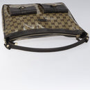 GUCCI GG Crystal Shoulder Bag Coated Canvas Outlet Brown Gold 293581 Auth BD2044-7