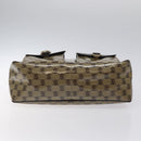 GUCCI GG Crystal Shoulder Bag Coated Canvas Outlet Brown Gold 293581 Auth BD2044-5