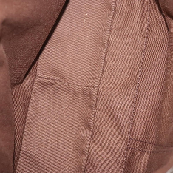 Salvatore Ferragamo Gancini Bag Leather Champagne Gold Silver Auth BD2047