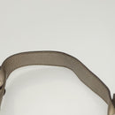 Salvatore Ferragamo Gancini Bag Leather Champagne Gold Silver Auth BD2047-8