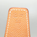 HERMES Constance Belt Leather 22.8""-24.8"" Black Gold Auth BD2074-11