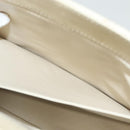 CHANEL Matelasse Chain Tote Bag Lamb Skin Beige CC Auth BD2075-19