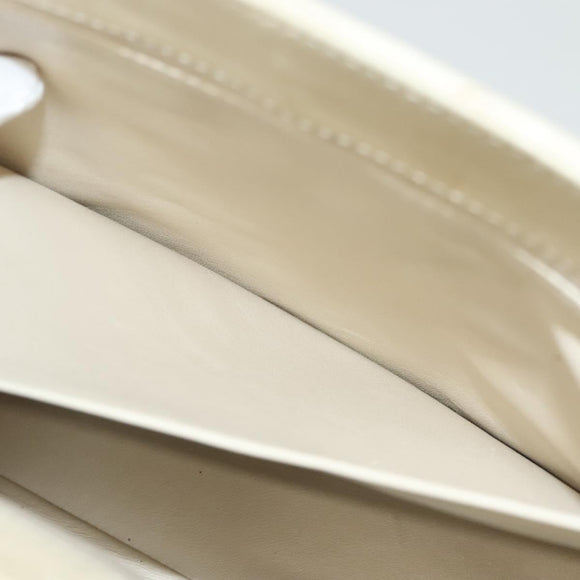 CHANEL Matelasse Chain Tote Bag Lamb Skin Beige CC Auth BD2075