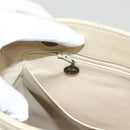 CHANEL Matelasse Chain Tote Bag Lamb Skin Beige CC Auth BD2075-21