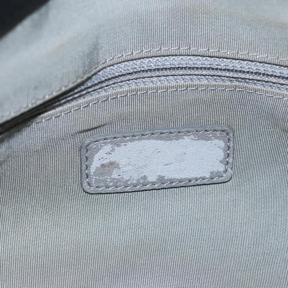 CHANEL Chain Paris Byzantine Shoulder Bag Nylon Black Silver CC Auth BD2076