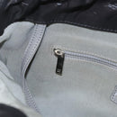 CHANEL Chain Paris Byzantine Shoulder Bag Nylon Black Silver CC Auth BD2076-19