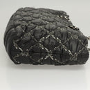 CHANEL Chain Paris Byzantine Shoulder Bag Nylon Black Silver CC Auth BD2076-4