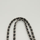 CHANEL Chain Paris Byzantine Shoulder Bag Nylon Black Silver CC Auth BD2076-8