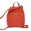 CELINE Backpack Leather Orange Gold Auth BD2079-2