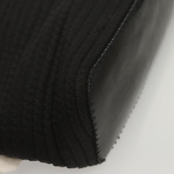 GUCCI Bamboo Hand Bag Canvas 2way Black Silver 000 1998 0540 Auth BD2082