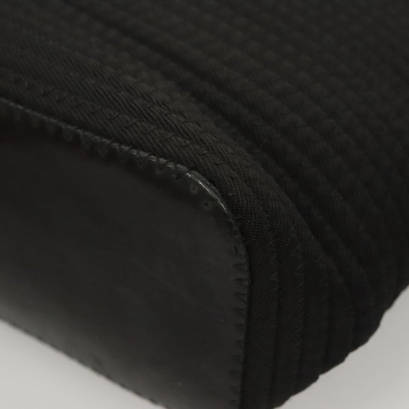 GUCCI Bamboo Hand Bag Canvas 2way Black Silver 000 1998 0540 Auth BD2082