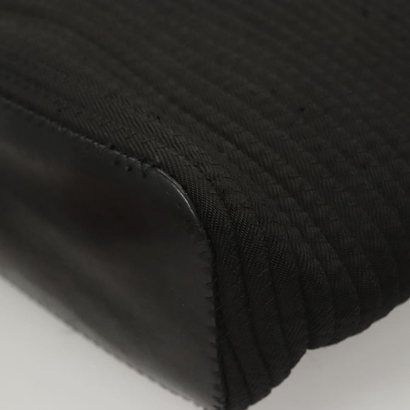 GUCCI Bamboo Hand Bag Canvas 2way Black Silver 000 1998 0540 Auth BD2082