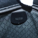 GUCCI Bamboo Hand Bag Canvas 2way Black Silver 000 1998 0540 Auth BD2082-17