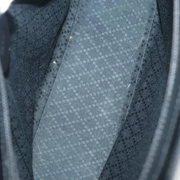 GUCCI Bamboo Hand Bag Canvas 2way Black Silver 000 1998 0540 Auth BD2082