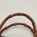 GUCCI Bamboo Hand Bag Canvas 2way Black Silver 000 1998 0540 Auth BD2082-8