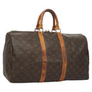 LOUIS VUITTON Monogram Keepall 45 Boston Bag M41428 LV Auth BD2089-1