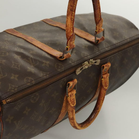 LOUIS VUITTON Monogram Keepall 45 Boston Bag M41428 LV Auth BD2089