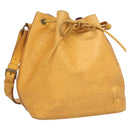LOUIS VUITTON Epi Petit Noe Shoulder Bag Yellow M44109 LV Auth BD2091-1
