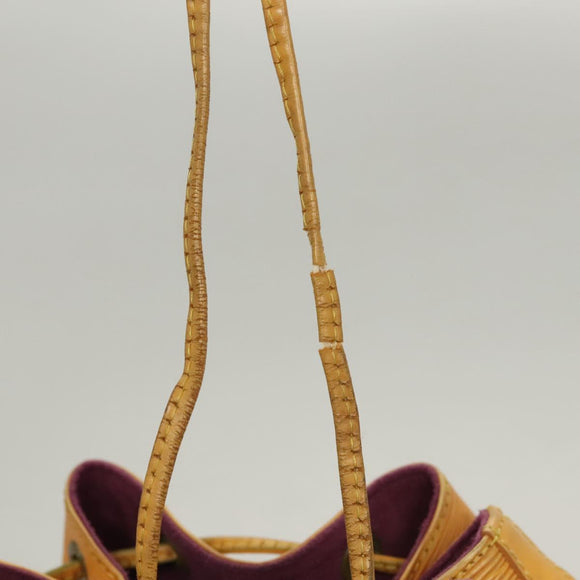 LOUIS VUITTON Epi Petit Noe Shoulder Bag Yellow M44109 LV Auth BD2091