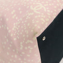 CHANEL COCO Mark Tote Bag Canvas Pink Silver CC Auth BD2095-14