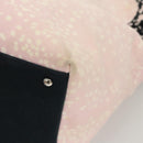 CHANEL COCO Mark Tote Bag Canvas Pink Silver CC Auth BD2095-15