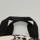 CHANEL COCO Mark Tote Bag Canvas Pink Silver CC Auth BD2095-9