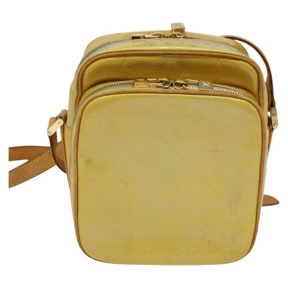 LOUIS VUITTON Monogram Vernis Wooster Shoulder Bag Gris M91036 LV Auth BD2100