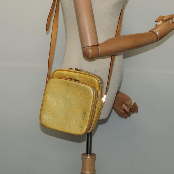 LOUIS VUITTON Monogram Vernis Wooster Shoulder Bag Gris M91036 LV Auth BD2100