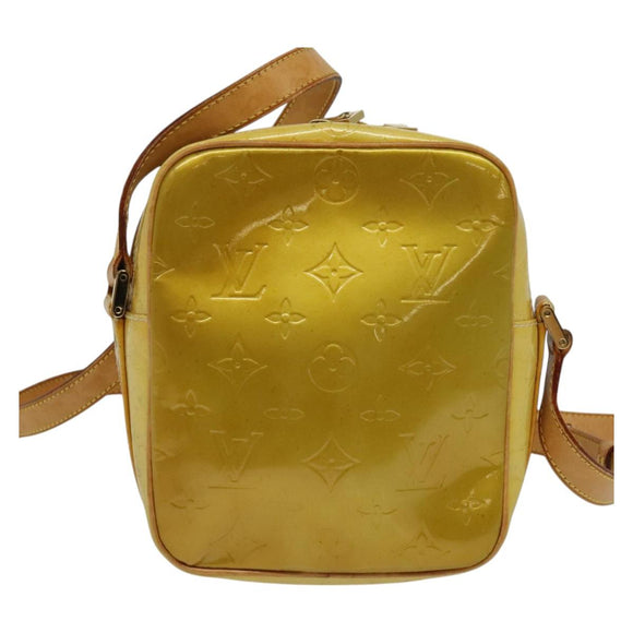 LOUIS VUITTON Monogram Vernis Wooster Shoulder Bag Gris M91036 LV Auth BD2100