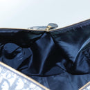 Christian Dior Trotter Canvas Boston Bag 2way Navy Gold Auth BD2104SAV-20