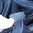 Christian Dior Trotter Canvas Boston Bag 2way Navy Gold Auth BD2104SAV-11