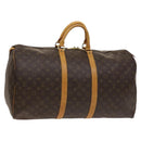 LOUIS VUITTON Monogram Keepall 55 Boston Bag M41424 LV Auth BD2113-1