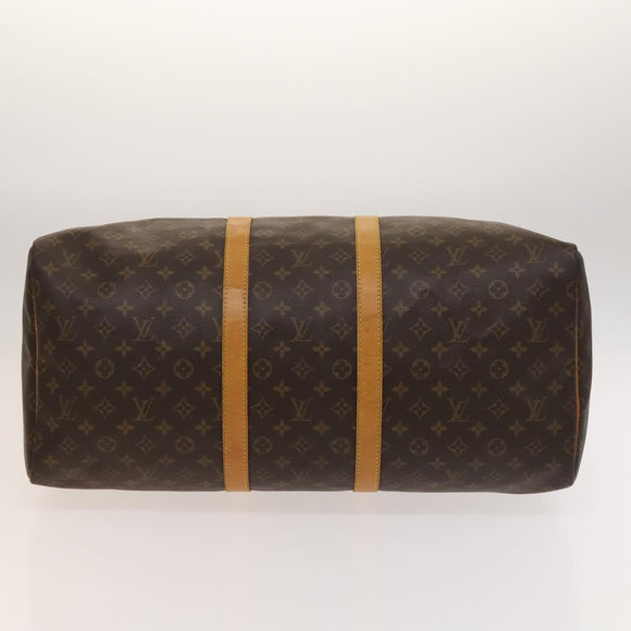 LOUIS VUITTON Monogram Keepall 55 Boston Bag M41424 LV Auth BD2113