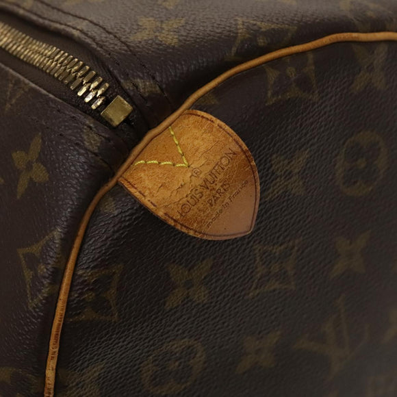 LOUIS VUITTON Monogram Keepall 55 Boston Bag M41424 LV Auth BD2113