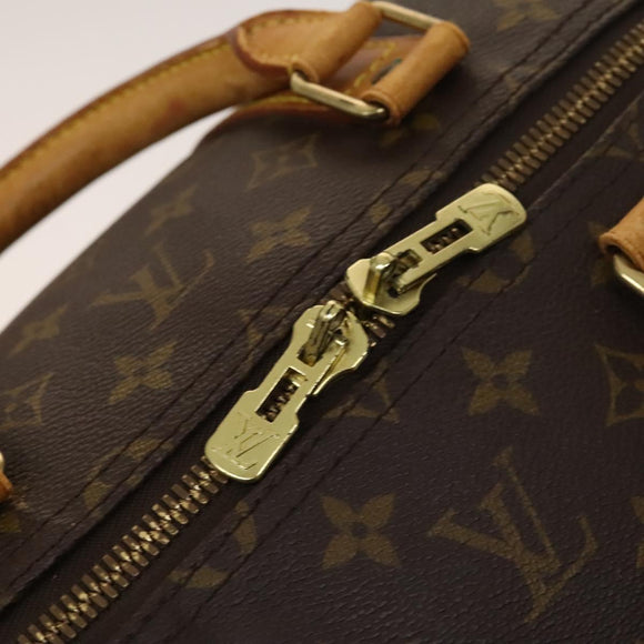 LOUIS VUITTON Monogram Keepall 55 Boston Bag M41424 LV Auth BD2113