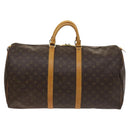 LOUIS VUITTON Monogram Keepall 55 Boston Bag M41424 LV Auth BD2113-13