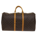 LOUIS VUITTON Monogram Keepall 55 Boston Bag M41424 LV Auth BD2113-2