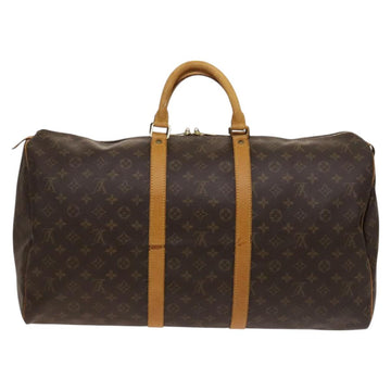 LOUIS VUITTON Monogram Keepall 55 Boston Bag M41424 LV Auth BD2113 - 0