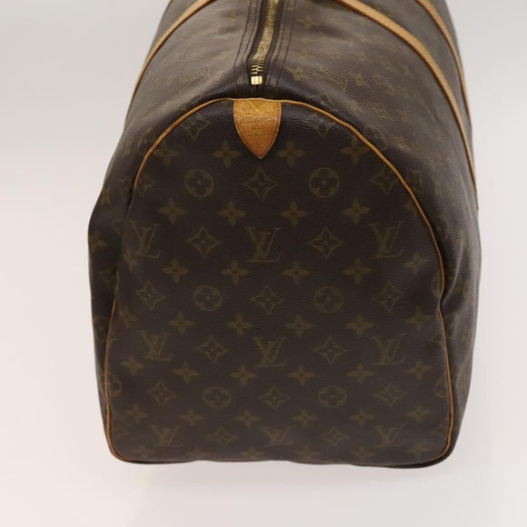 LOUIS VUITTON Monogram Keepall 55 Boston Bag M41424 LV Auth BD2113