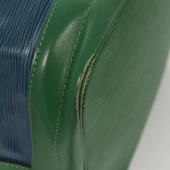 LOUIS VUITTON Epi Noe Shoulder Bag Bicolor Green Blue M44044 LV Auth BD2117