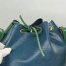 LOUIS VUITTON Epi Noe Shoulder Bag Bicolor Green Blue M44044 LV Auth BD2117-9